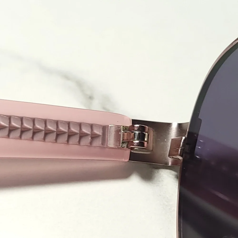 Gap Kids Aviator Sunglasses Rose Gold Metal Frames SGP201 55-12-135 With Case
